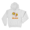 Delulu Melting Smiley Unisex Hoodie White