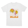 Delulu Melting Smiley Unisex T Shirt White