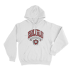 Delulu University Unisex Hoodie White