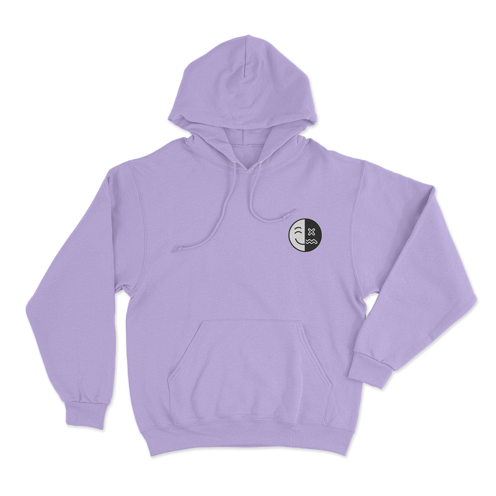 Happy Depressed Unisex Hoodie Purple Happy Depressed Unisex Hoodie Purple