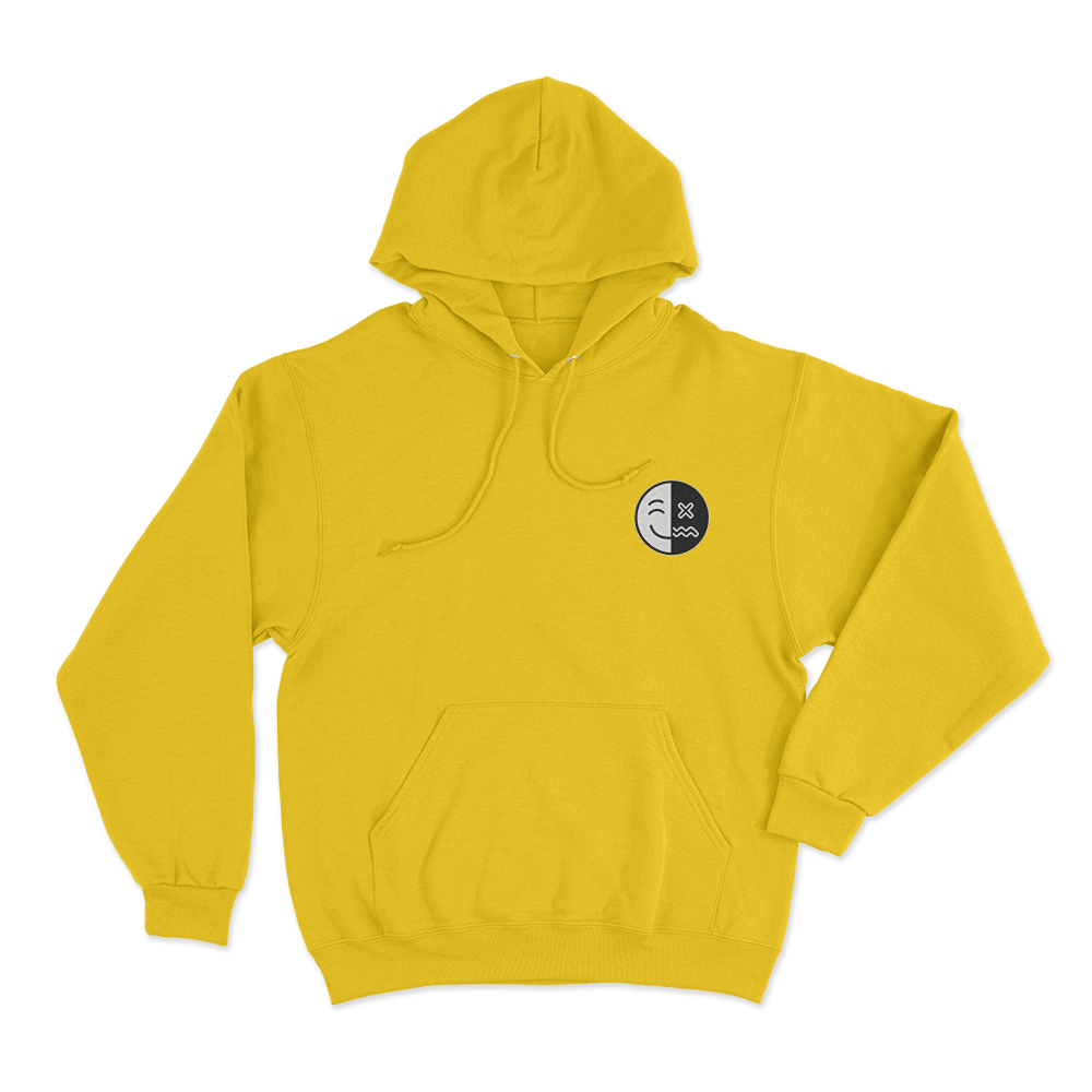 Happy Depressed Unisex Hoodie Yellow Happy Depressed Unisex Hoodie Yellow