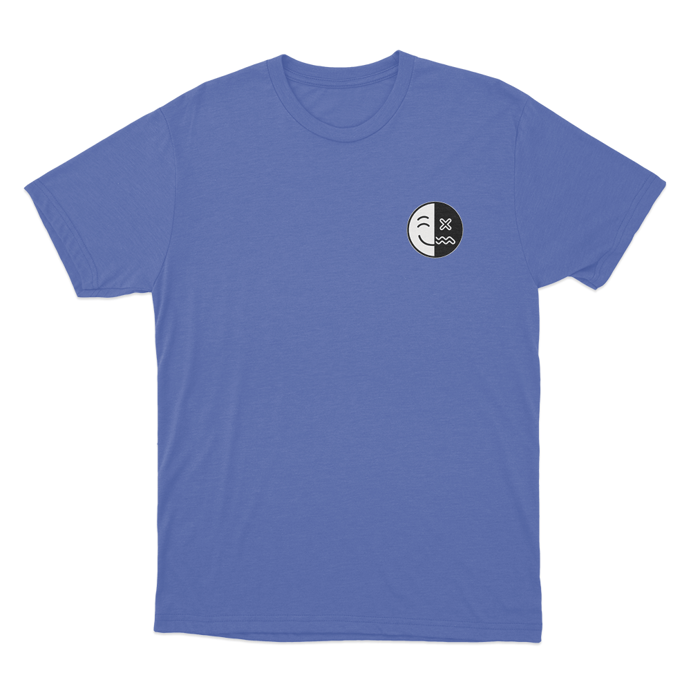 Happy Depressed Unisex T Shirt Blue Happy Depressed Unisex T Shirt Blue