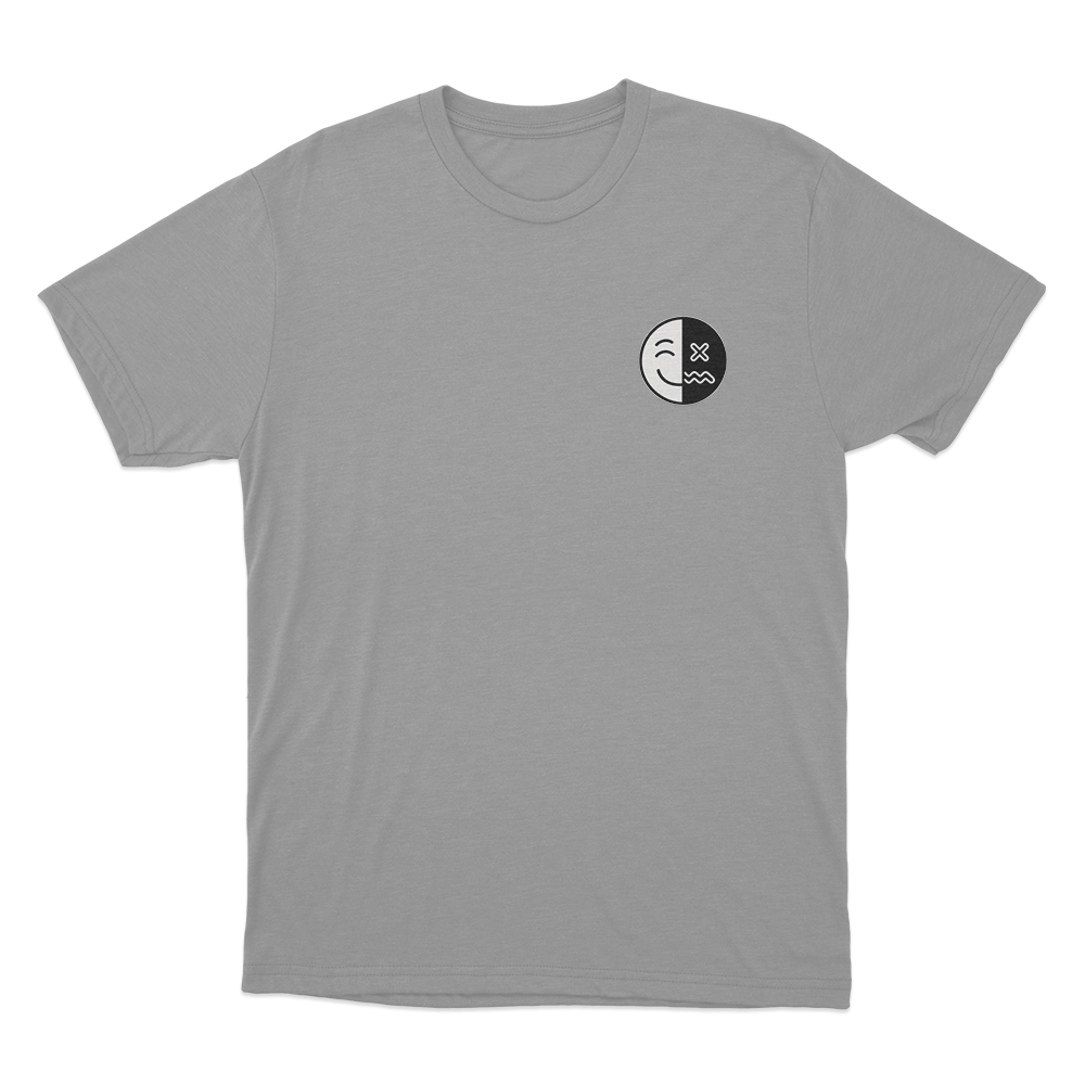 Happy Depressed Unisex T Shirt Grey Happy Depressed Unisex T Shirt Grey