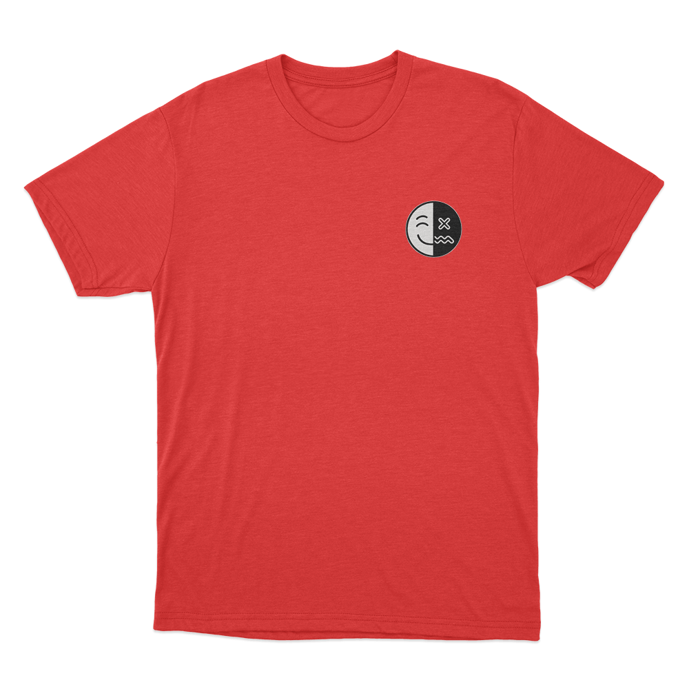 Happy Depressed Unisex T Shirt Red Happy Depressed Unisex T Shirt Red