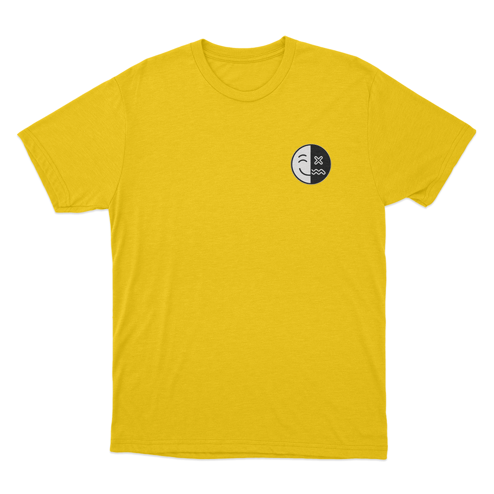 Happy Depressed Unisex T Shirt Yellow Happy Depressed Unisex T Shirt Yellow