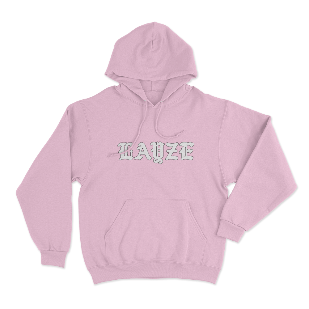 Layze Logo Unisex Hoodie Pink Layze Logo Unisex Hoodie Pink