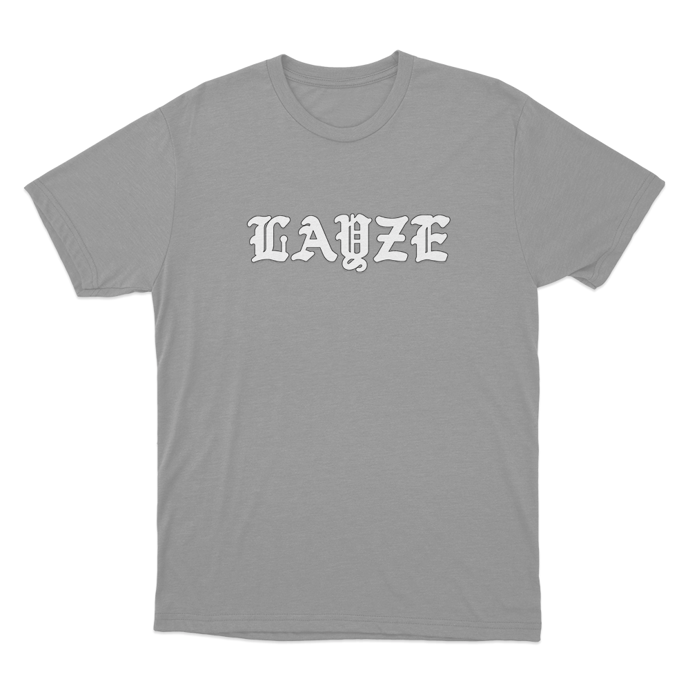 Layze Logo Unisex T Shirt Grey Layze Logo Unisex T Shirt Grey