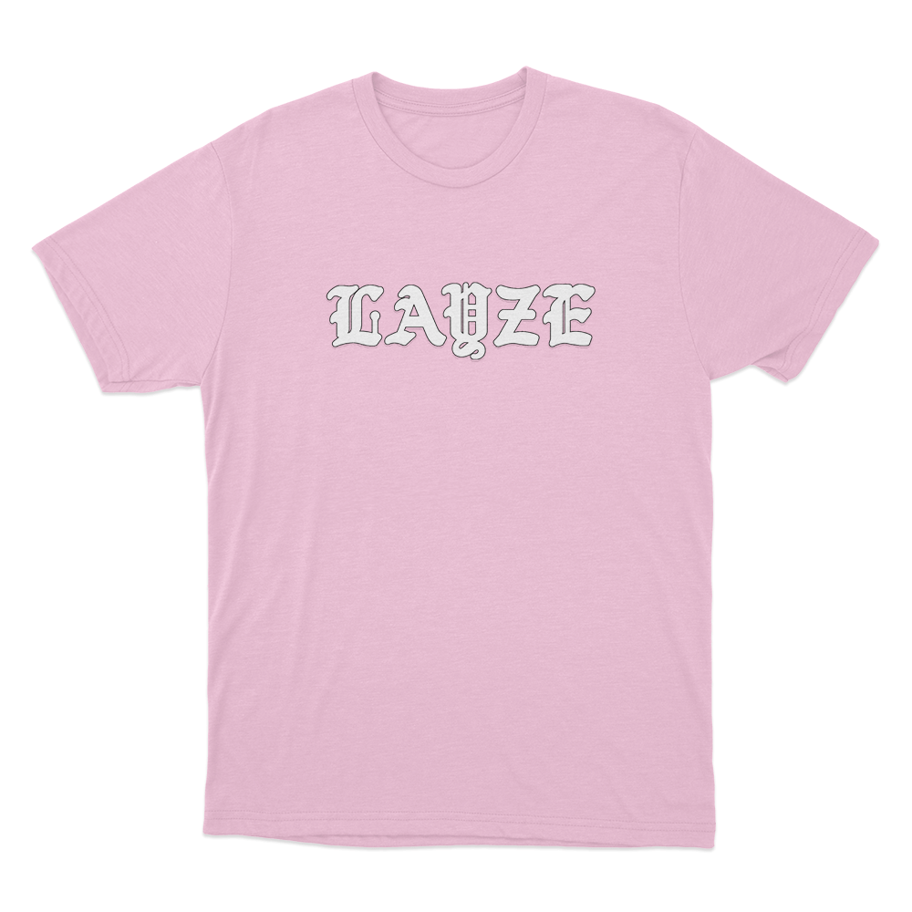 Layze Logo Unisex T Shirt Pink Layze Logo Unisex T Shirt Pink