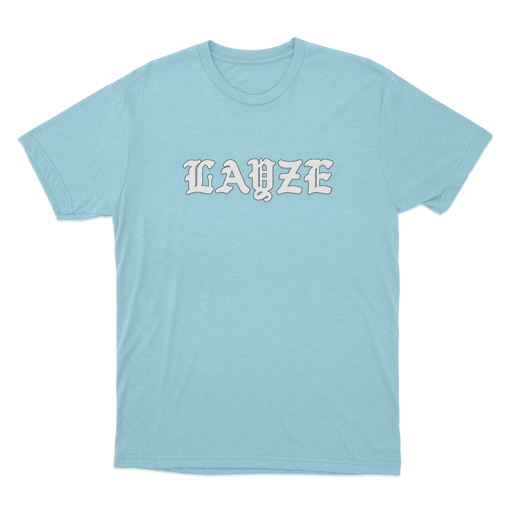 Layze Logo Unisex T Shirt Sky Blue Layze Logo Unisex T Shirt Sky Blue