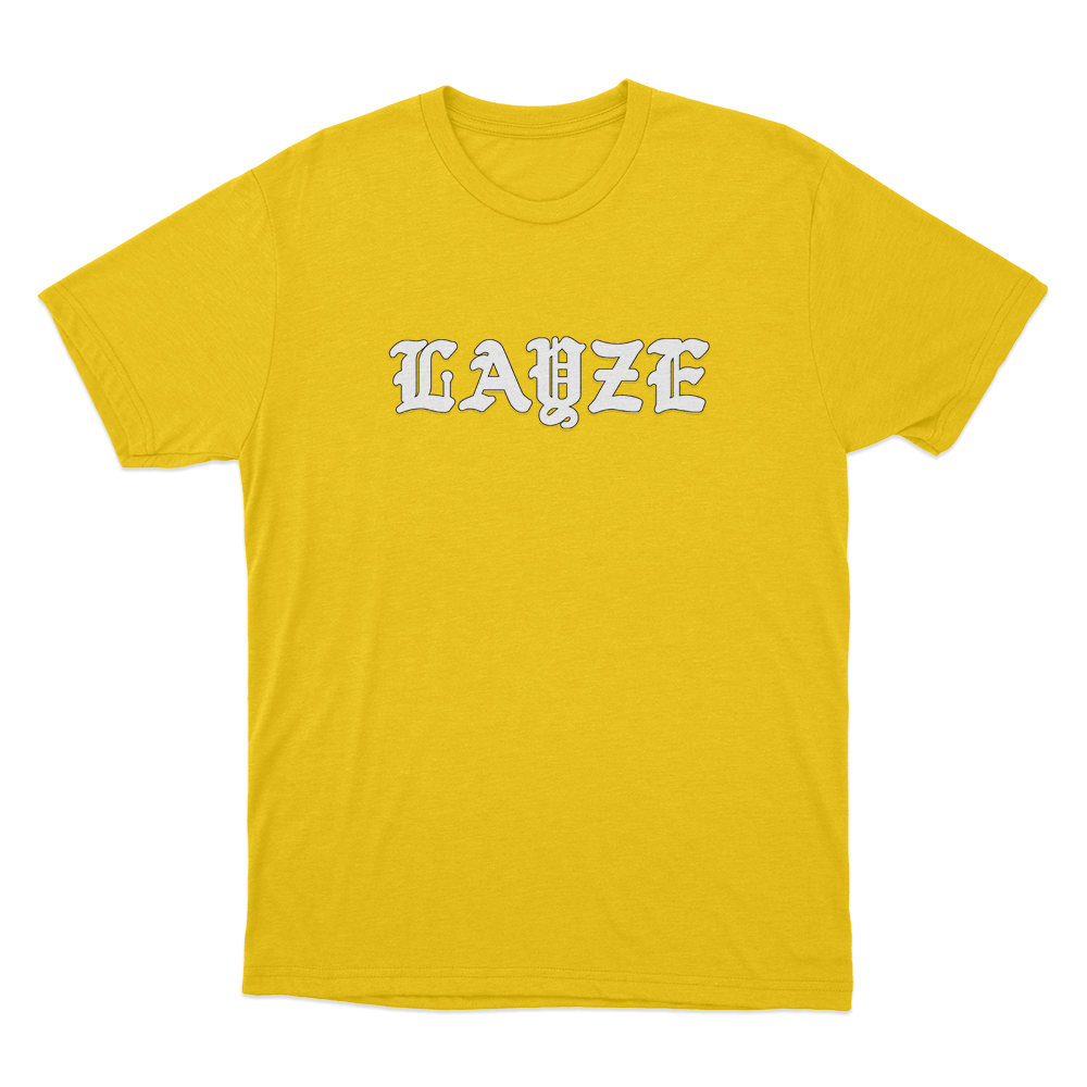 Layze Logo Unisex T Shirt Yellow Layze Logo Unisex T Shirt Yellow