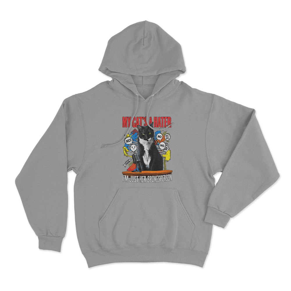 Stormy's Spokeperson Unisex Hoodie Grey Stormys Spokeperson Unisex Hoodie Grey