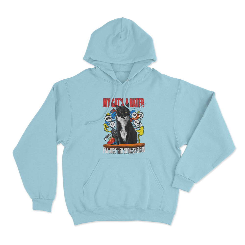 Stormy's Spokeperson Unisex Hoodie Sky Blue Stormys Spokeperson Unisex Hoodie Sky Blue